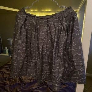 Grey Math/Chemistry Skirt